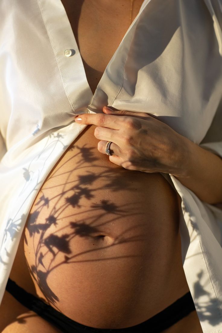 Expectant mother during a personalised retreat session
